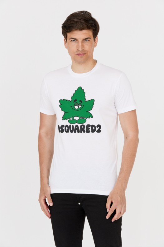 DSQUARED2 Tricou alb cu...