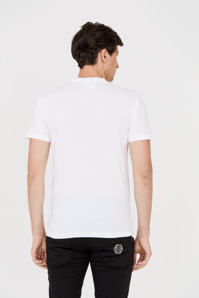 DSQUARED2 White t-shirt with green leaf