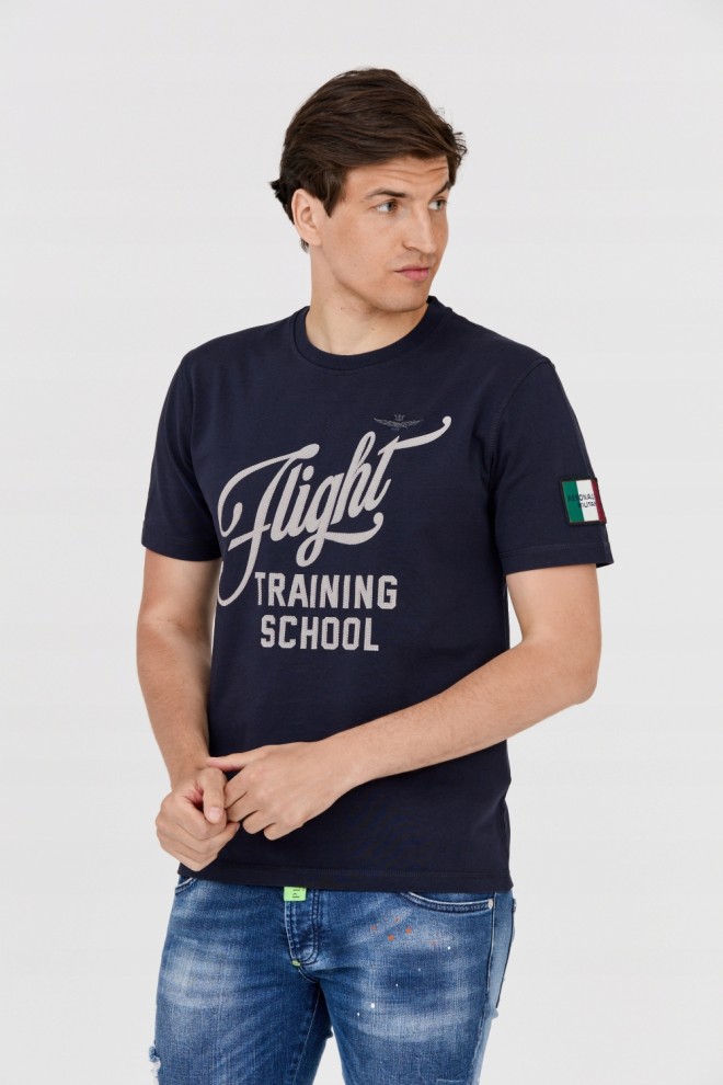 AERONAUTICA MILITARE Men's navy blue t-shirt