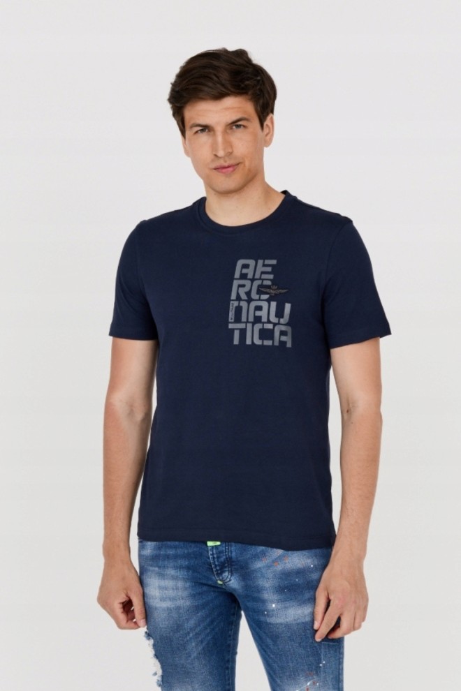 AERONAUTICA MILITARE Men's navy blue t-shirt