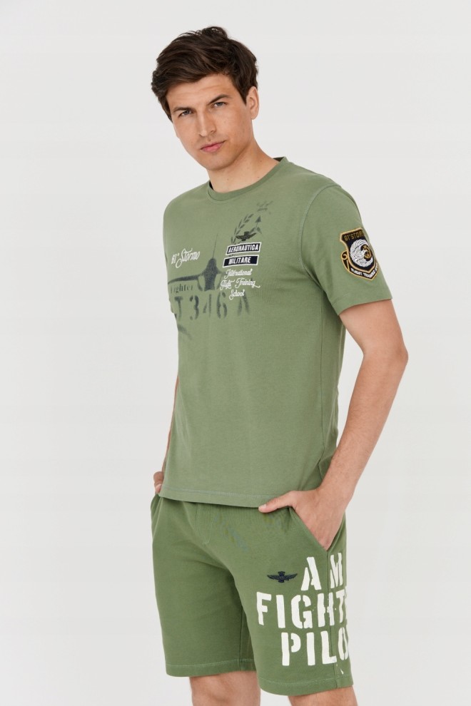 AERONAUTICA MILITARE Green men's t-shirt