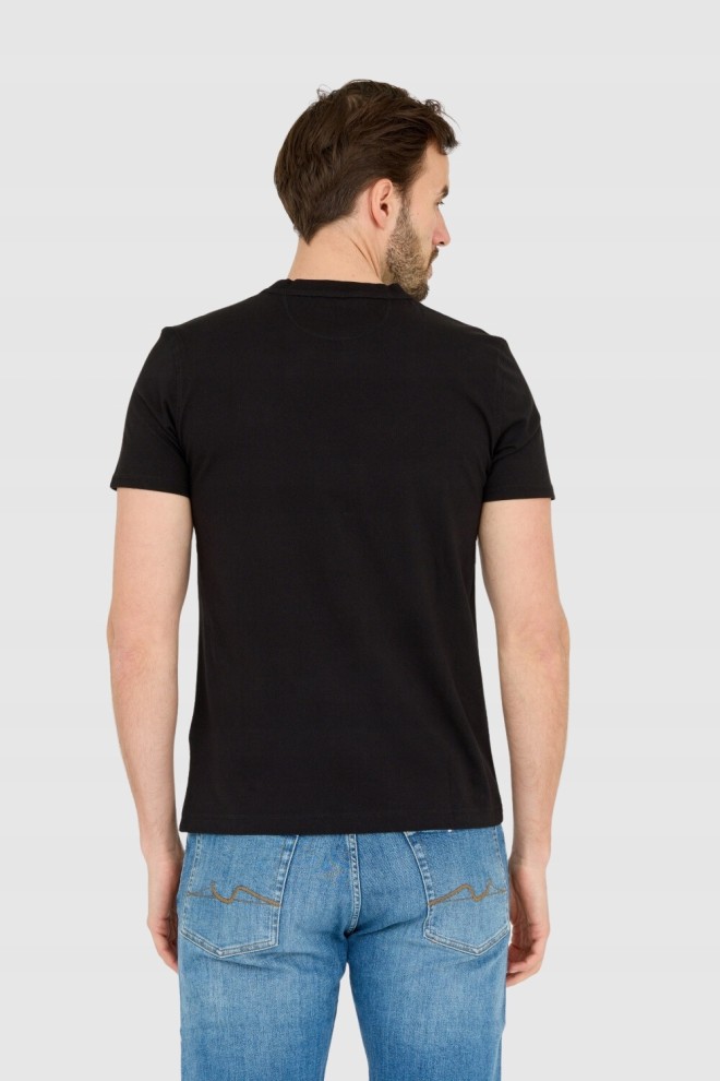 LA MARTINA Black Men's Regular Fit T-Shirt