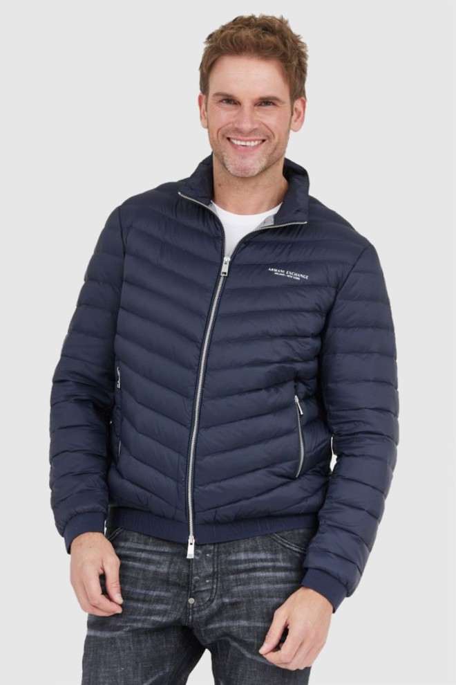 ARMANI EXCHANGE navy blue down transitional jacket