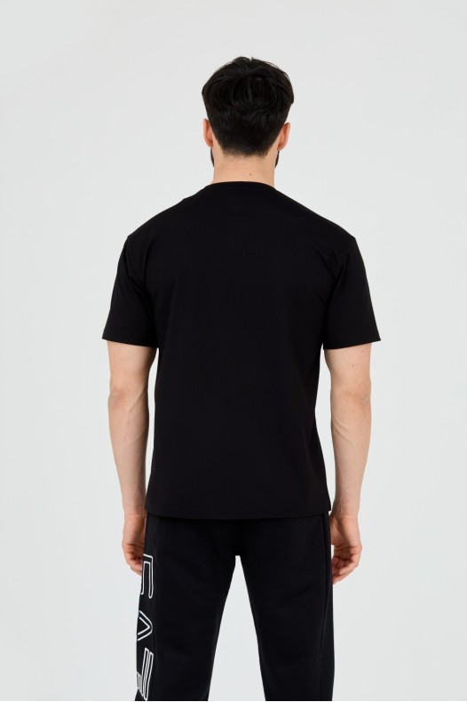 EA7 Black t-shirt with...