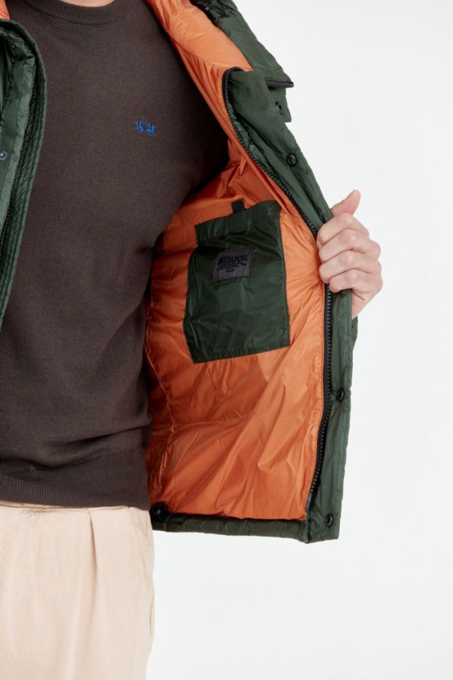 BLAUER Jachetă cu glugă TRACY verde închis pentru bărbați