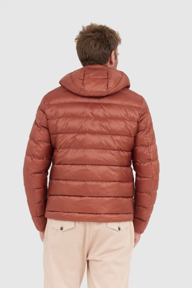 BLAUER Brown Sergio down jacket with hood