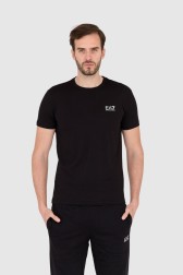 EA7 Czarny t-shirt męski z...