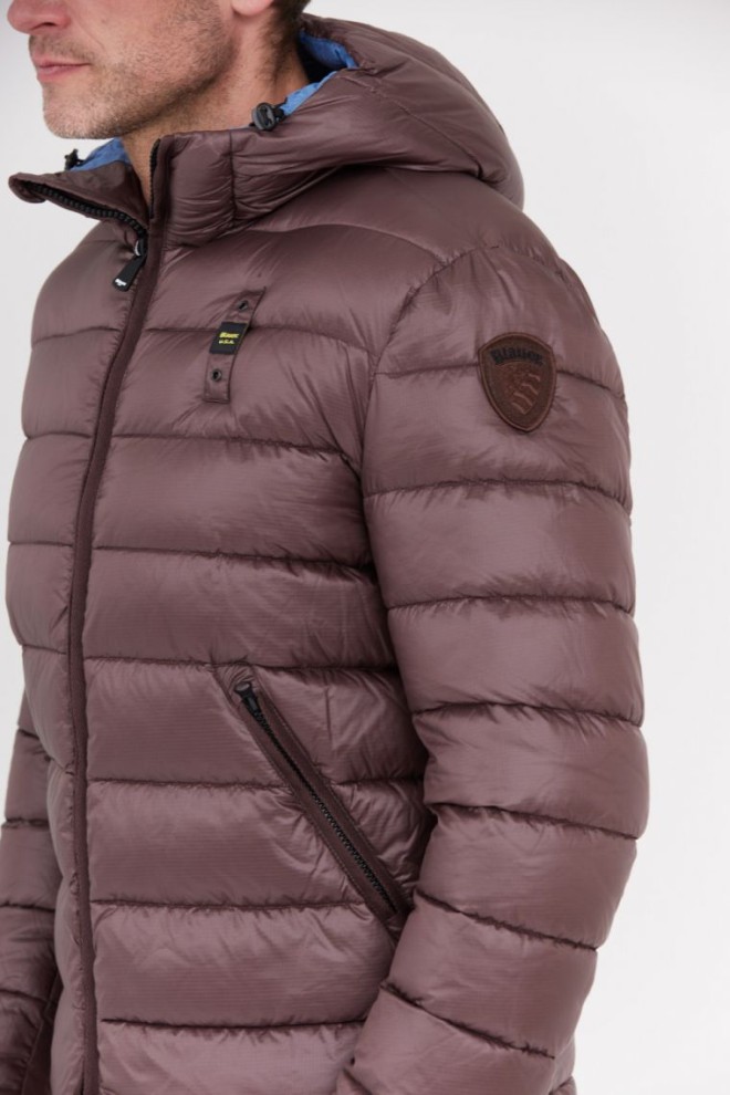 Jachetă cu glugă BLAUER Brown Virgil pentru bărbați