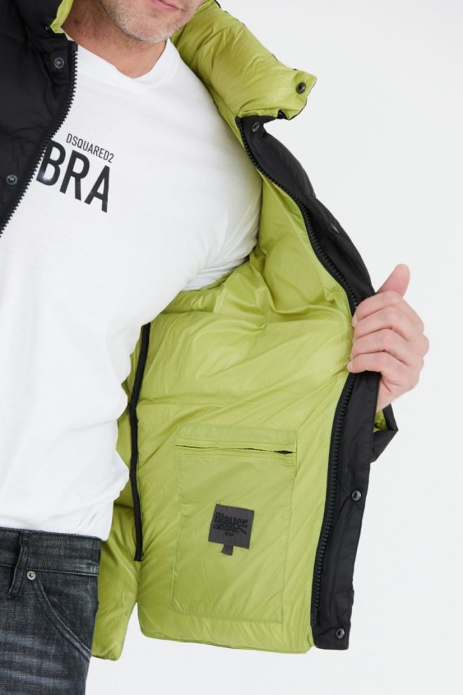 BLAUER Jachetă neagră pentru bărbați FLETCHER