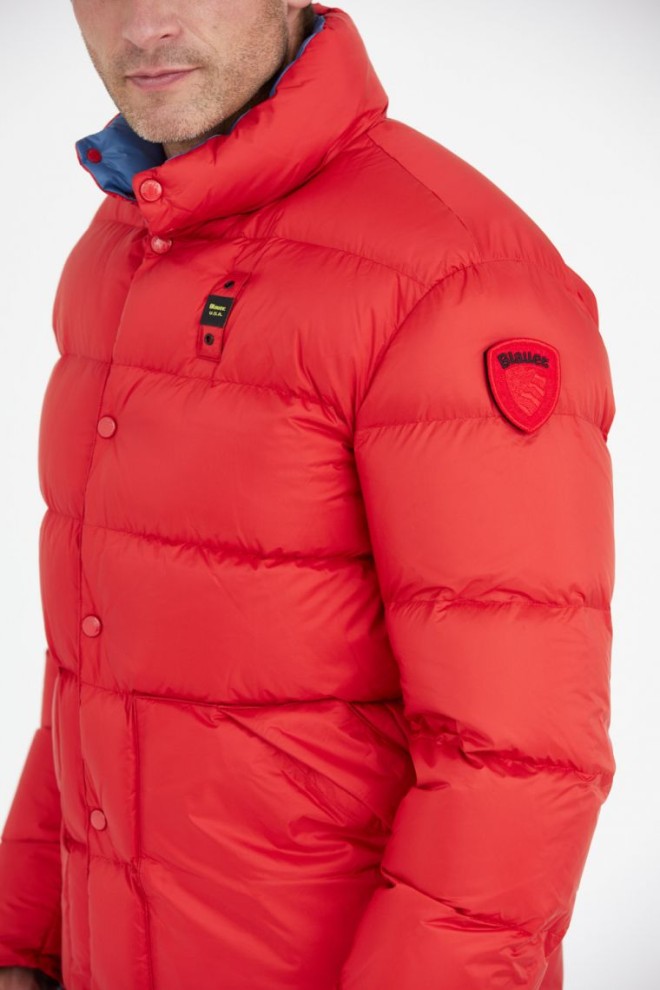 BLAUER Red men's down jacket FLETCHER