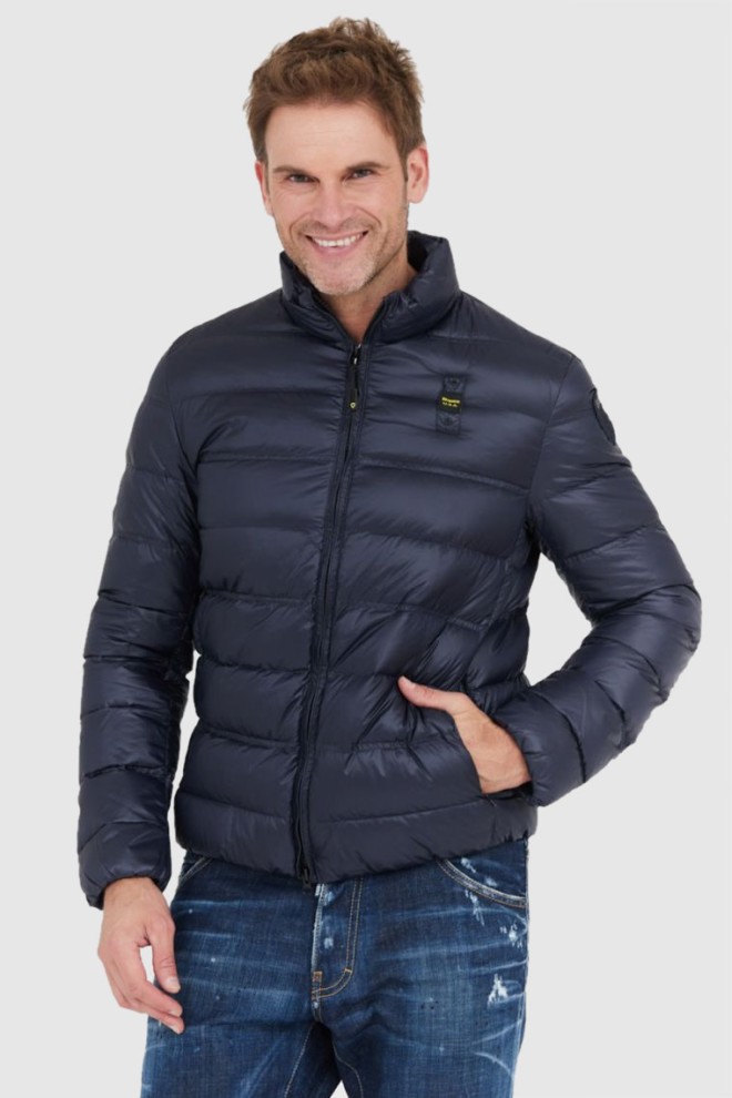 BLAUER Men's navy blue down jacket Seth