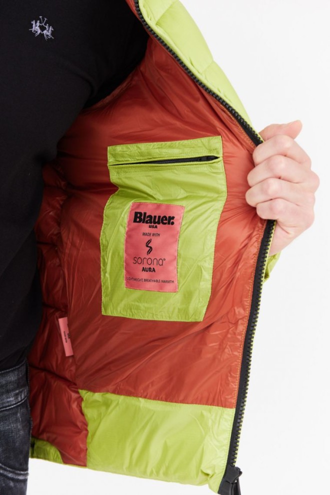 BLAUER Jachetă cu glugă Virgil verde deschis pentru bărbați