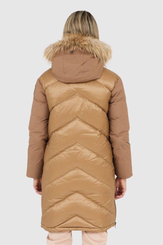 Jachetă cu glugă pentru femei BLAUER Brown Gwendolyn