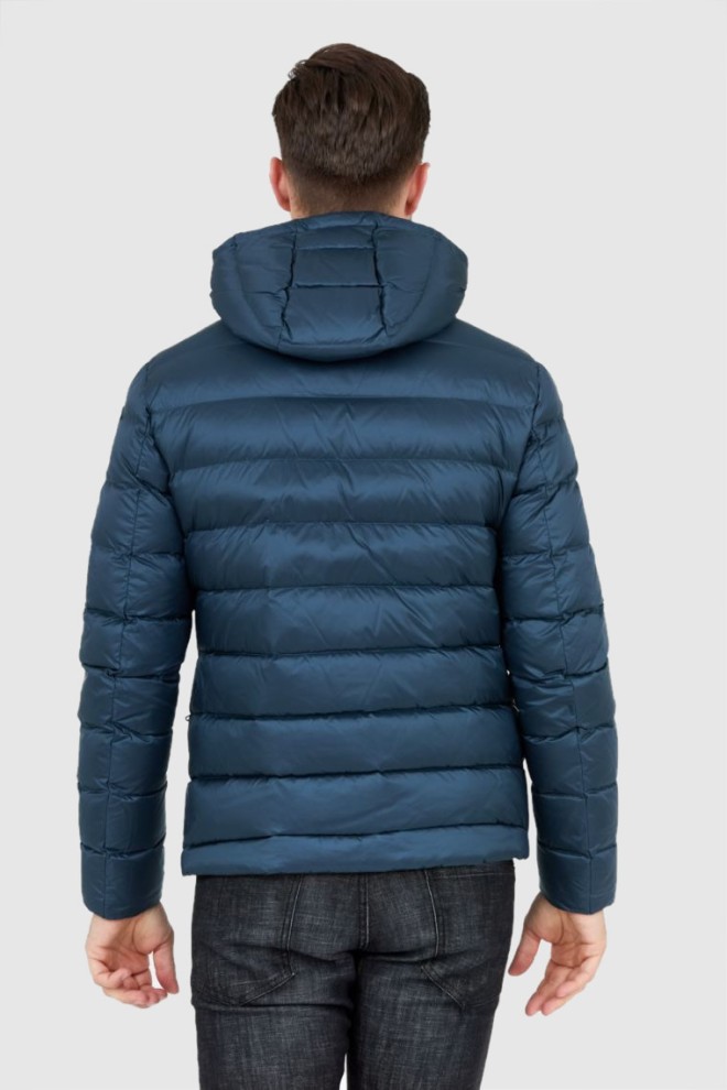 BLAUER Jachetă de puf marin pentru bărbați cu glugă