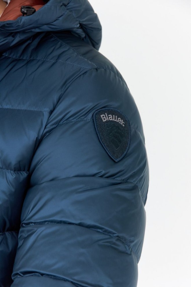 BLAUER Jachetă de puf marin pentru bărbați cu glugă