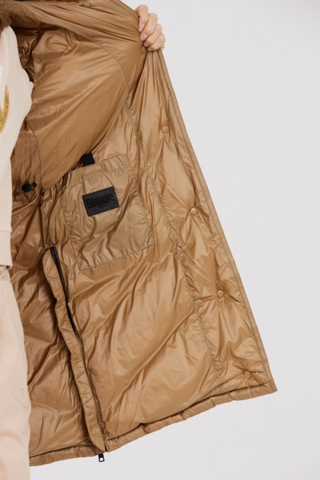 Jachetă cu glugă pentru femei BLAUER Brown Gwendolyn