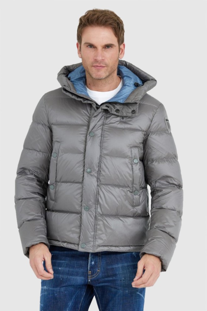 BLAUER Men's Tracy steel down jacket with hood