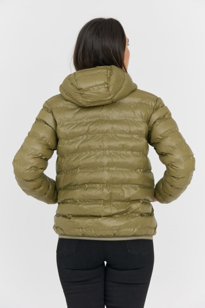 BLAUER Black and green reversible down jacket Stella reversible down jacket