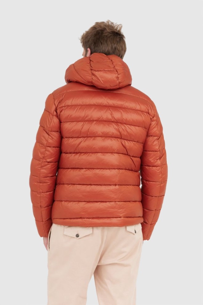 BLAUER Rust men's Virgil down jacket with hood