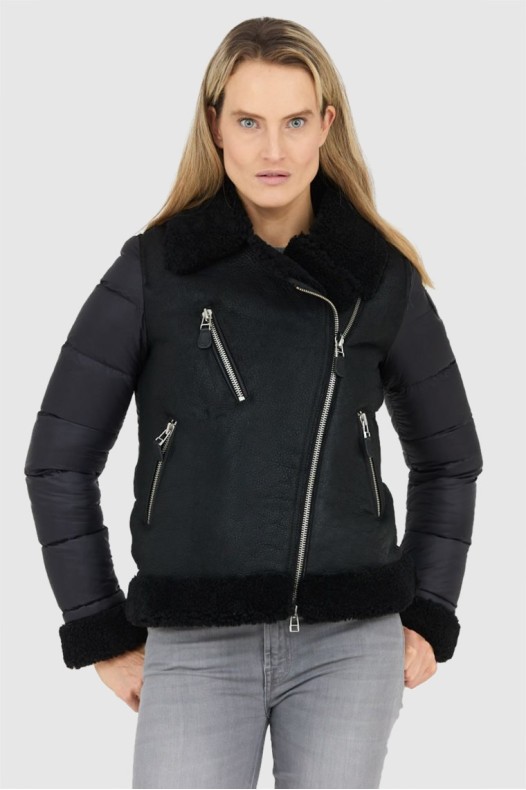 BLAUER Palton negru pentru...