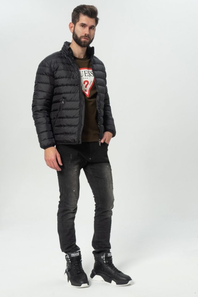 EA7 Jachetă neagră pentru bărbați