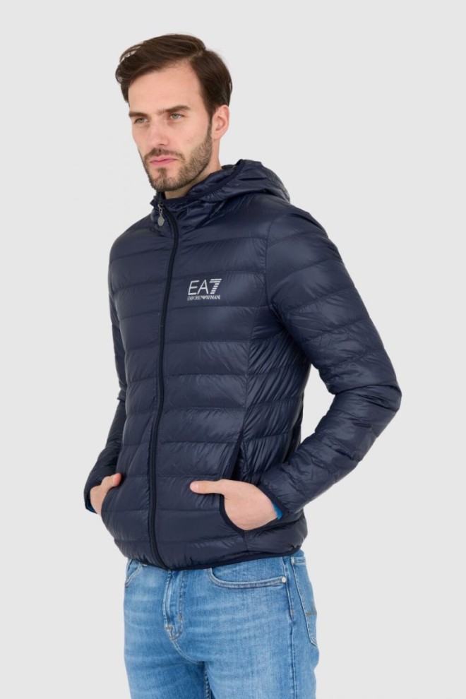 EA7 Down jacket navy blue