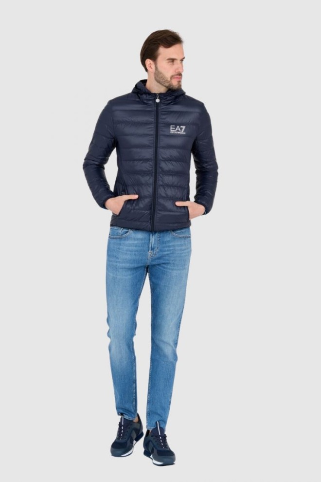 EA7 Down jacket navy blue