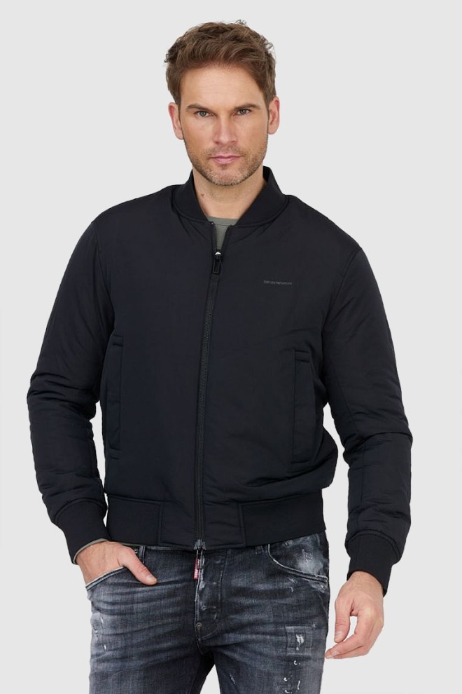 EMPORIO ARMANI Double-sided men's logo jacket