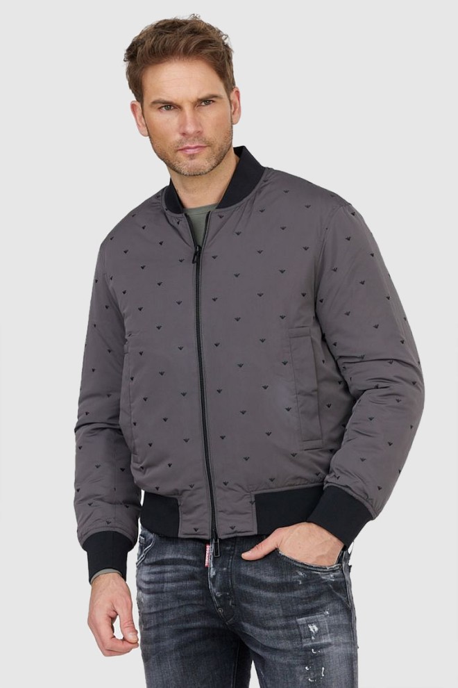 EMPORIO ARMANI Double-sided men's logo jacket