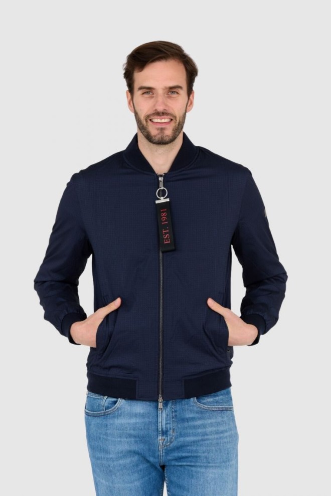 GUESS Windbreaker jacket navy blue