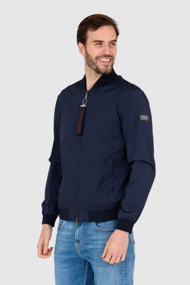 GUESS Windbreaker jacket navy blue