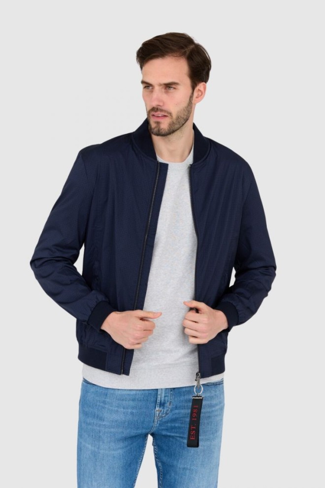GUESS Jachetă windbreaker albastru marin pentru bărbați