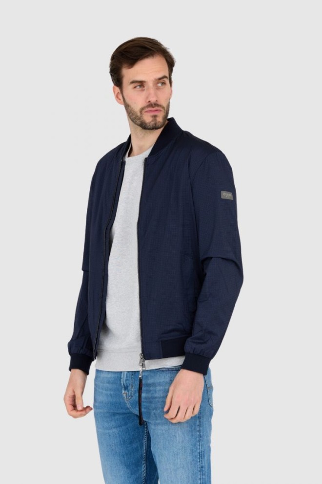 GUESS Jachetă windbreaker albastru marin pentru bărbați