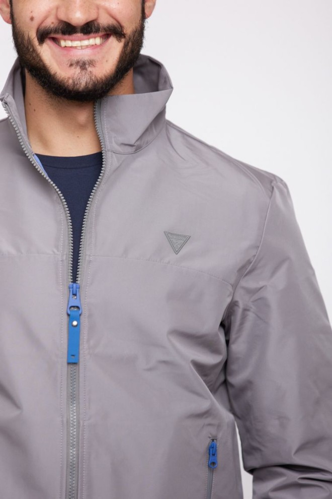 GUESS Jachetă gri de tranziție pentru bărbați