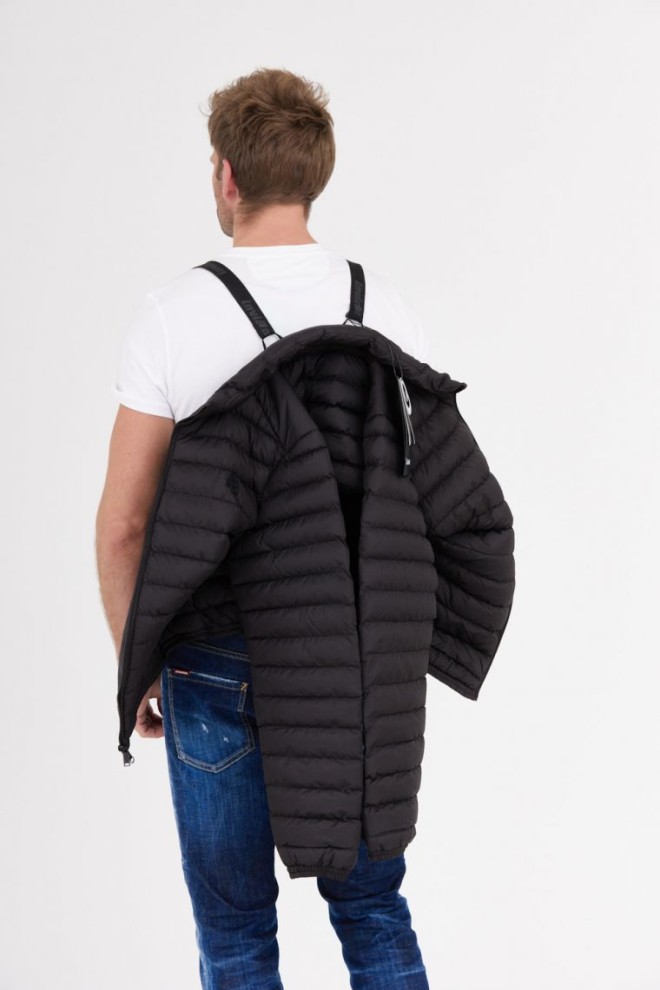 INVICTA Jachetă neagră în jos pentru bărbați