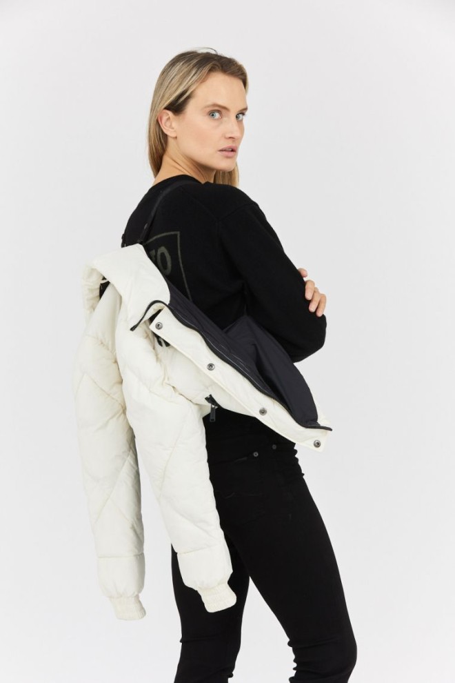 INVICTA Jachetă crem pentru femei Isidore