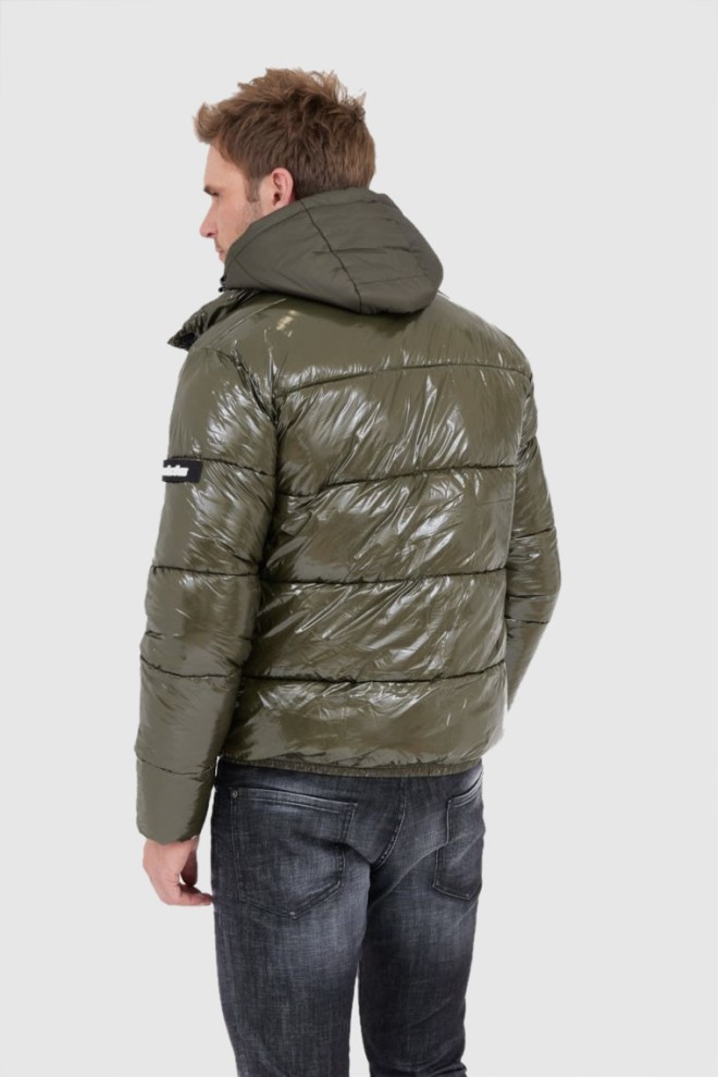 Jachetă cu glugă pentru bărbați INVICTA verde strălucitor