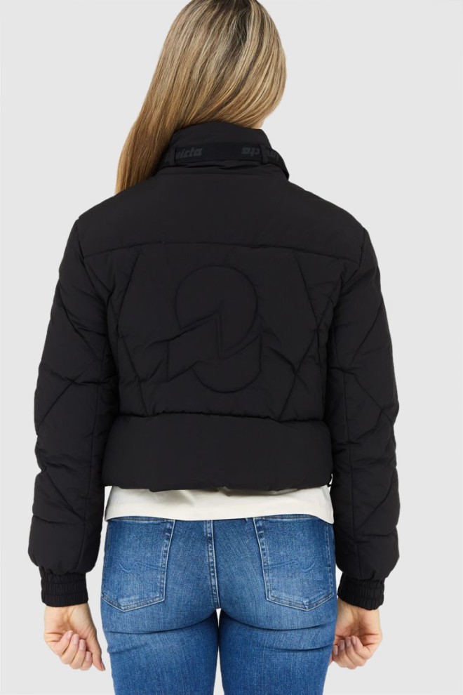 INVICTA Jachetă neagră în jos Isidore pentru femei