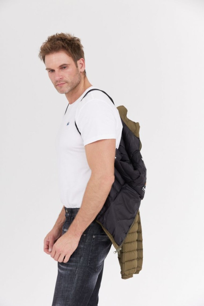 Jachetă de puf verde pentru bărbați INVICTA