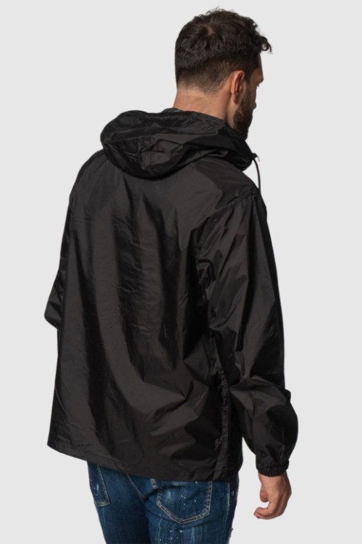 KENZO Hooded wind jacket black
