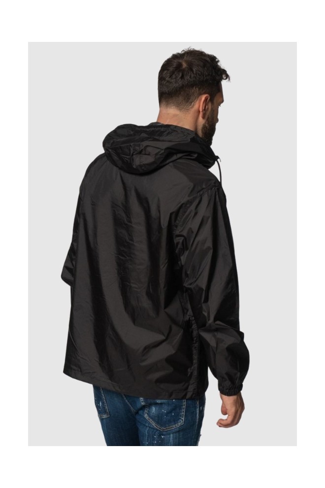 KENZO Hooded wind jacket black