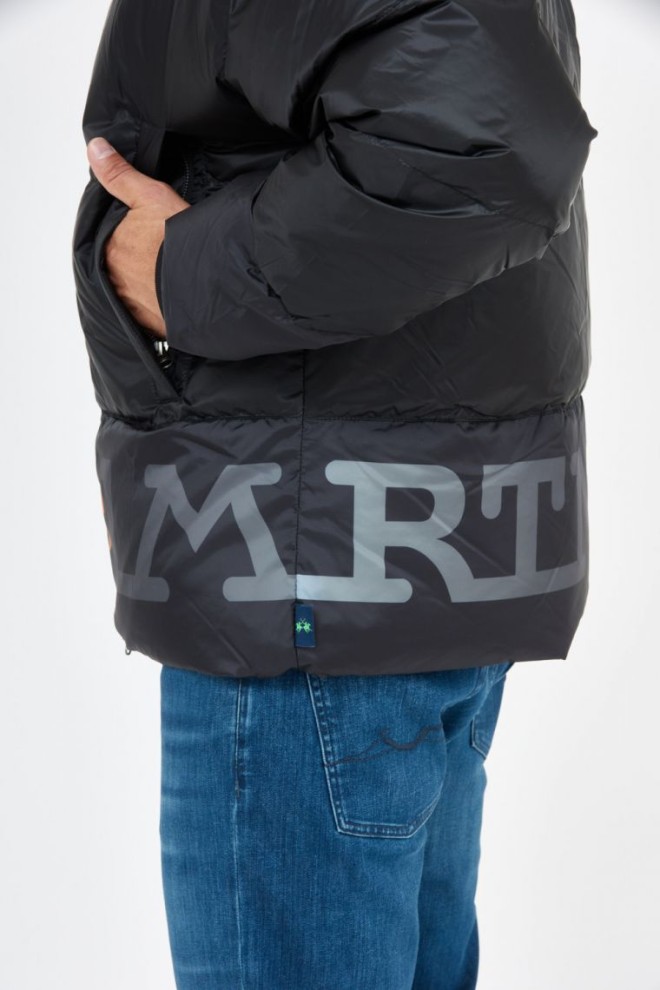 LA MARTINA Black men's logo down jacket