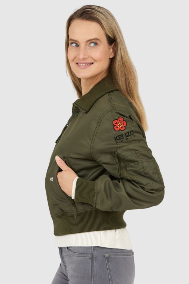 Flower bomber jacket womens hotsell