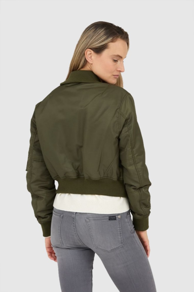 KENZO Green women's boke flower bomber jacket