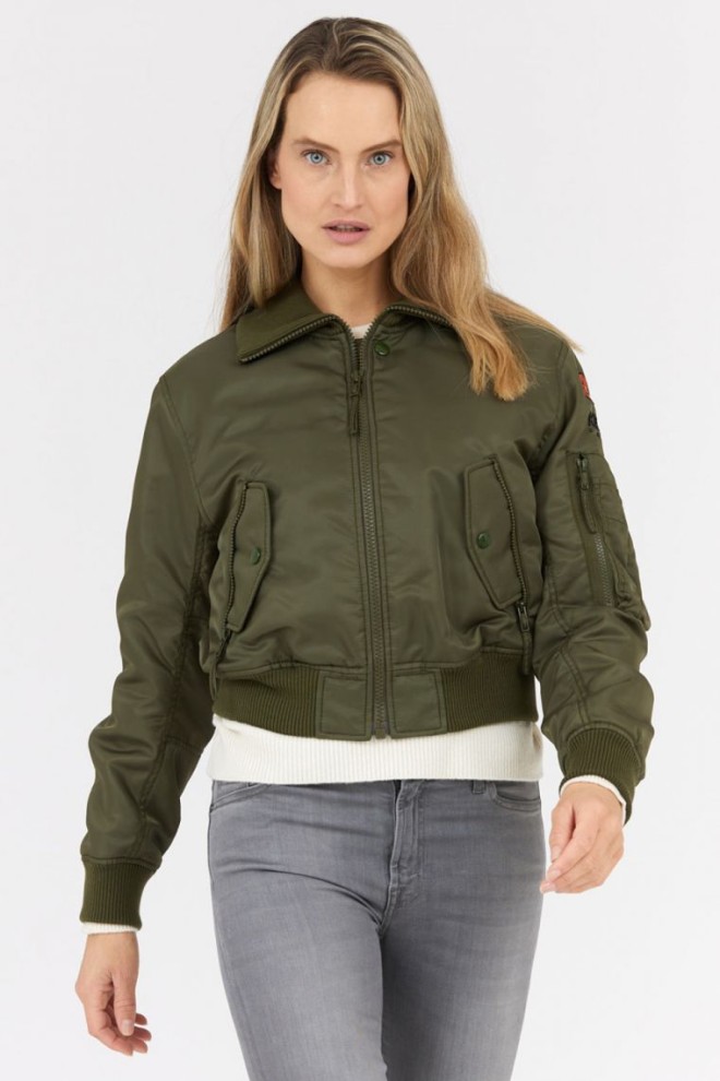 KENZO Green women's boke flower bomber jacket