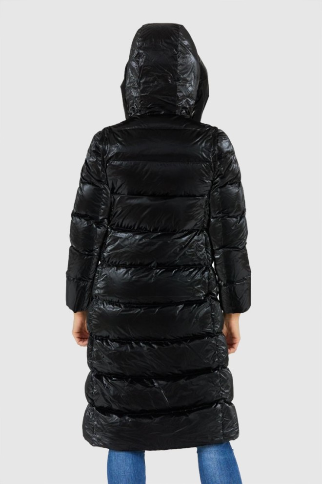 HETREGO Palton negru pentru femei cu mâneci detașabile Vara