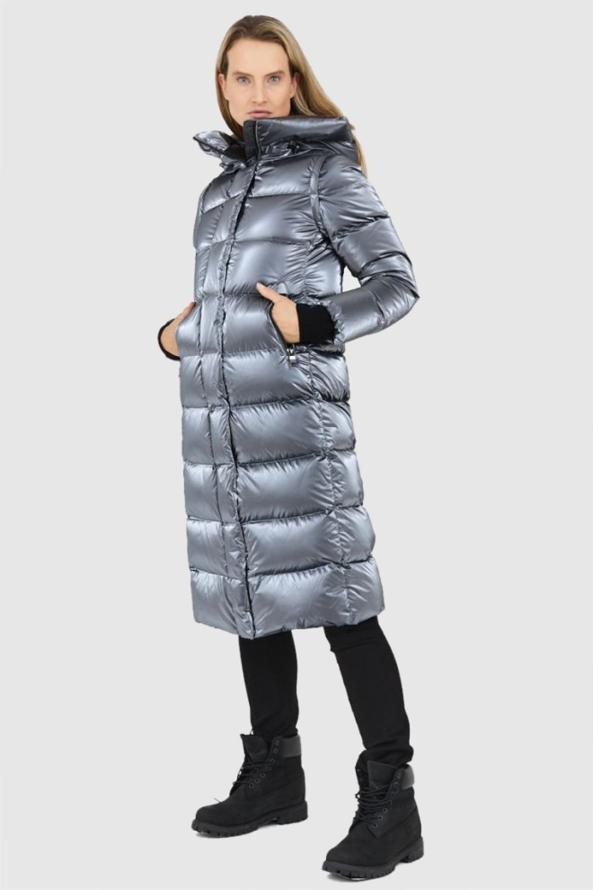 HETREGO Silver down coat with detachable sleeves Summer