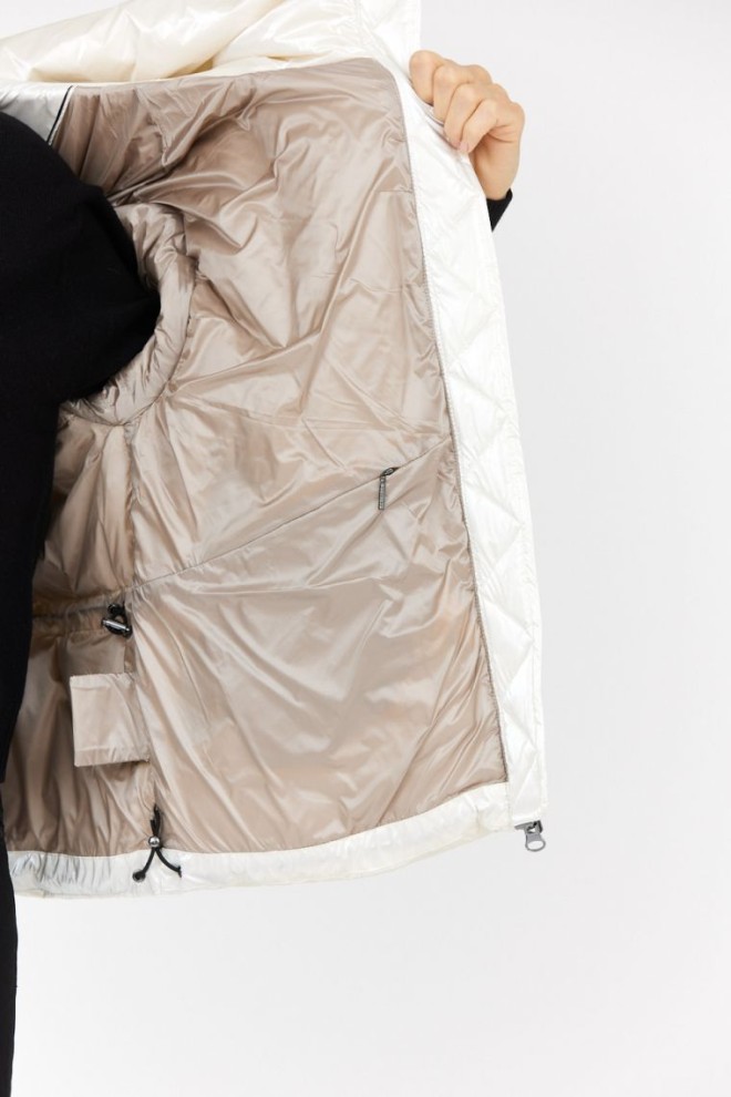 HETREGO Jachetă perlată pentru femei cu glugă Muriel