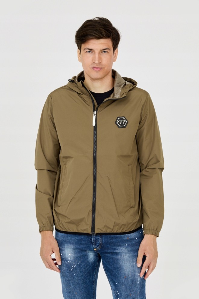 PHILIPP PLEIN Jachetă windbreaker verde pentru bărbați