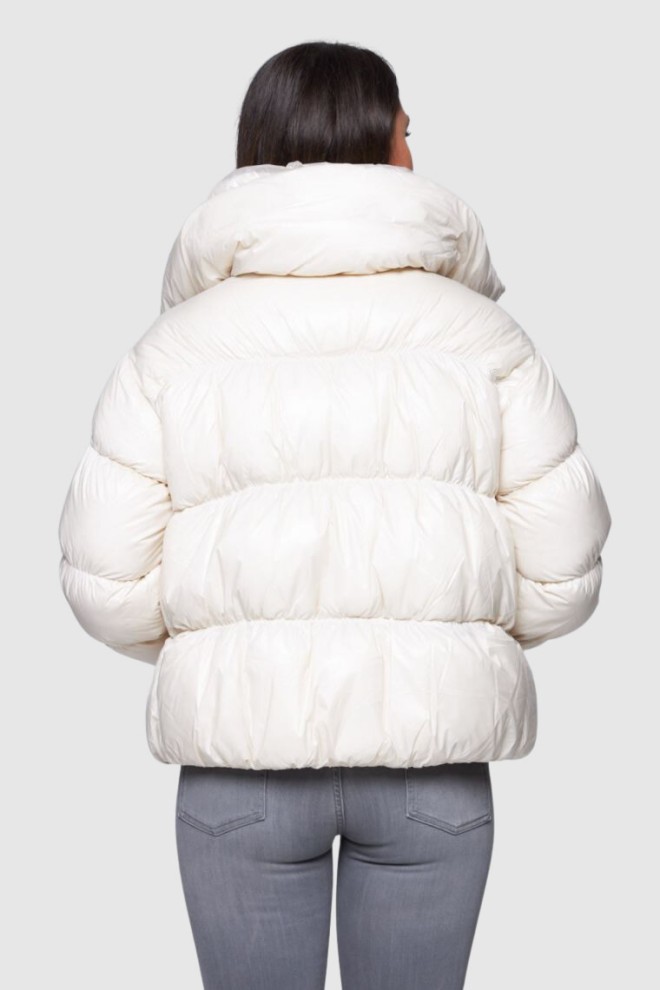 HETREGO Cream Short Down Jacket Ila